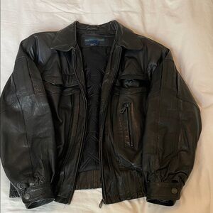 Men's Weekends Black leather jacket